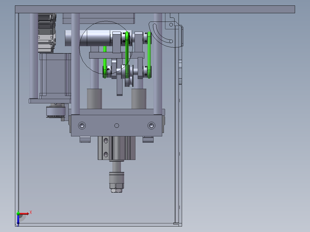 应变片打磨机sw18可编辑俯视图