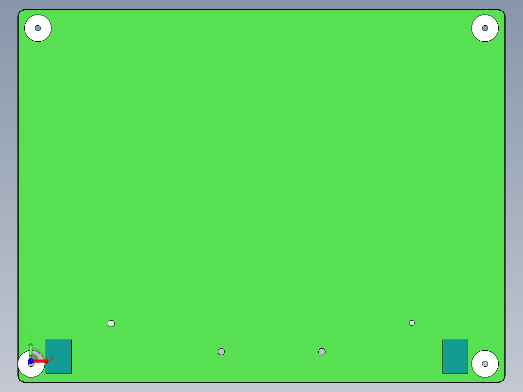 笔记本外壳螺丝孔位位置度检具模型图纸前视图