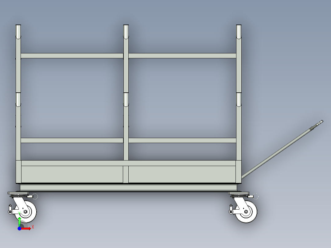 A0002473-管道处理架运输车前视图