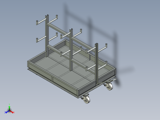 A0002473-管道处理架运输车正等轴测缩略图