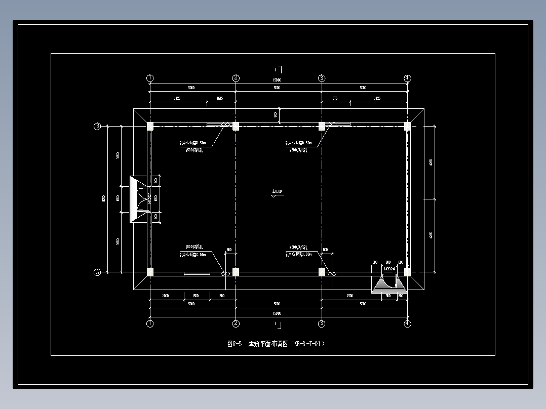 图8-5  建筑平面布置图（KB-3-T-01）