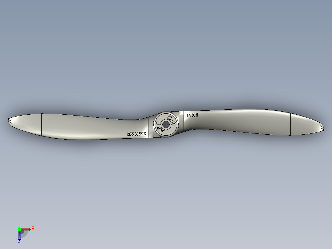 螺旋桨(12)俯视图