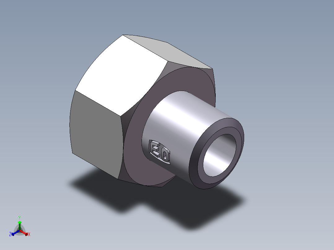 90度焊接接头、SKA30X6-正等轴测图