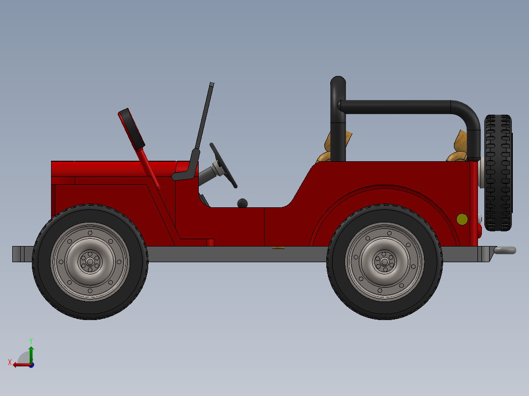 A3003842-吉普车 2020后视图