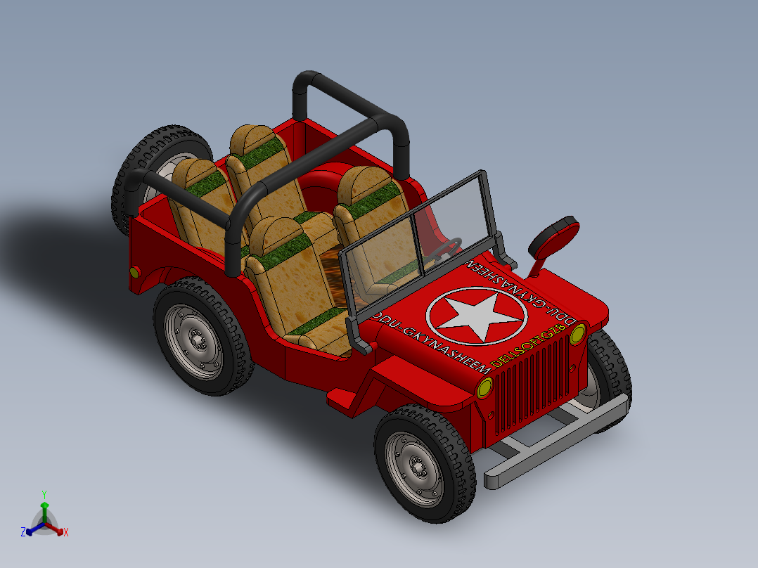 A3003842-吉普车 2020正等轴测图