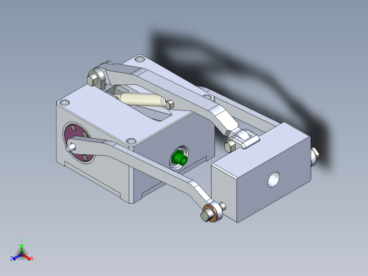 一款气弹簧辅助平行四连杆提升机构