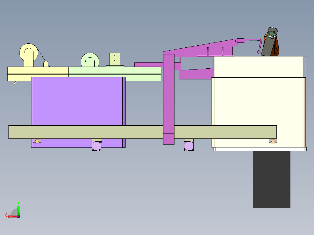 SJ-3490 电商快件全自动封箱机后视图