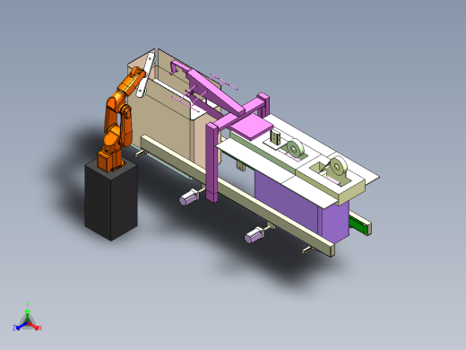 SJ-3490 电商快件全自动封箱机正等轴测缩略图