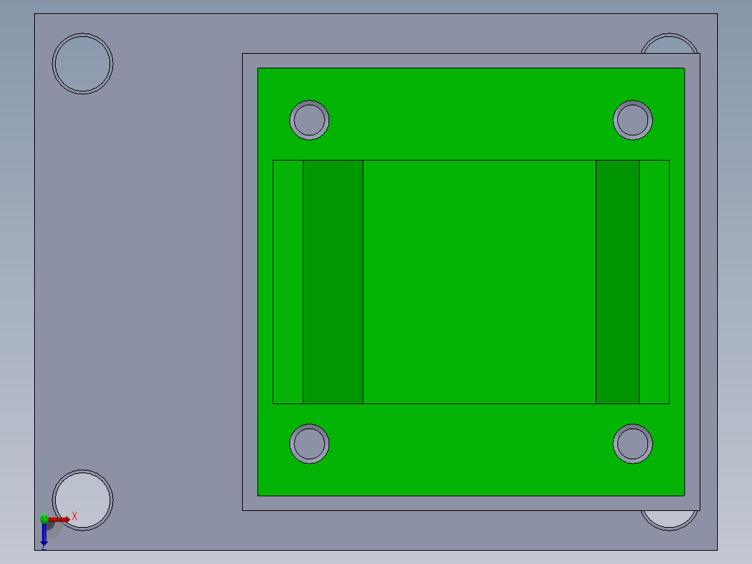 液压定制工件俯视图