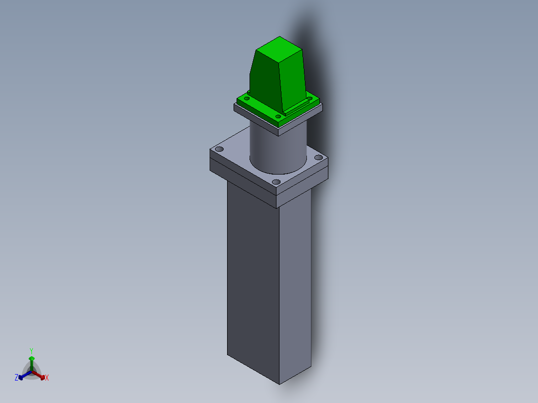 液压定制工件正等轴测图