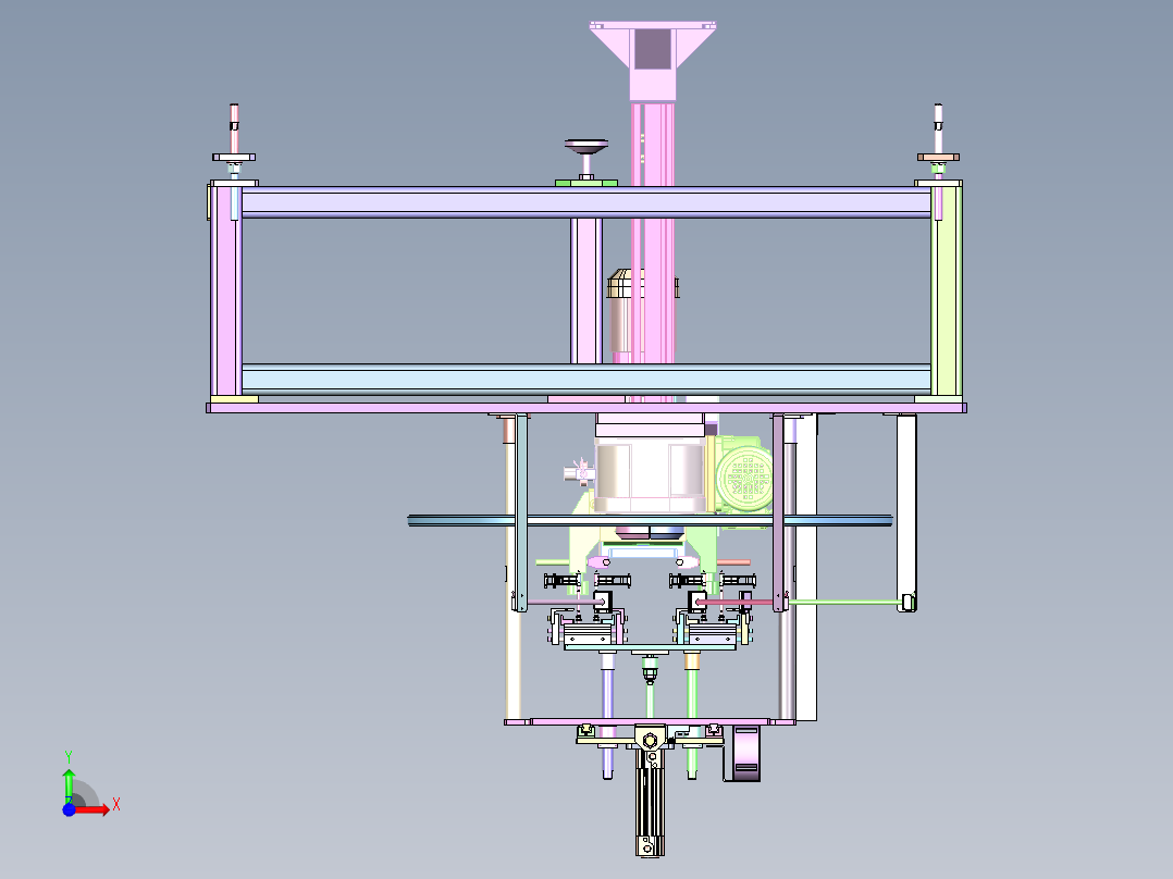 ZZ-160 厨具配件自动装配转台前视图