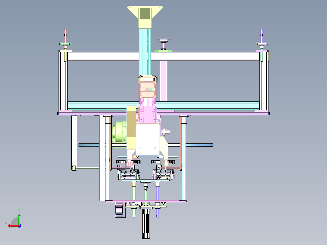 ZZ-160 厨具配件自动装配转台后视图