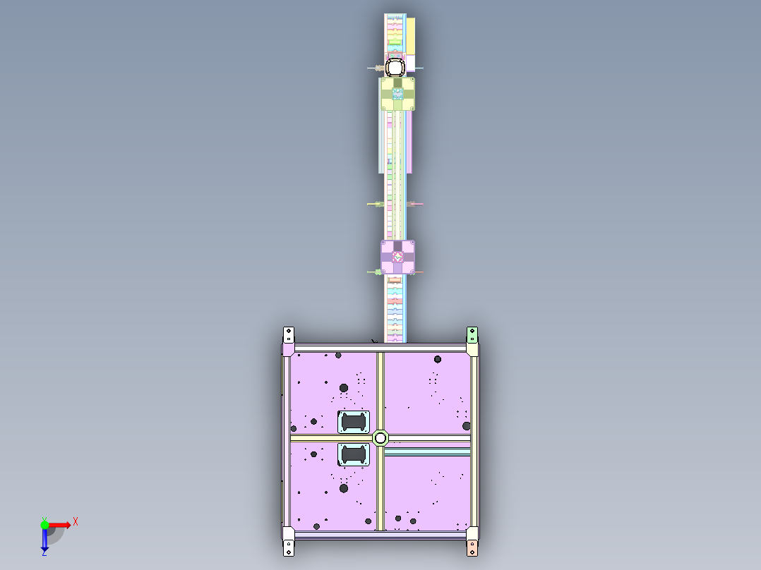 ZZ-160 厨具配件自动装配转台俯视图