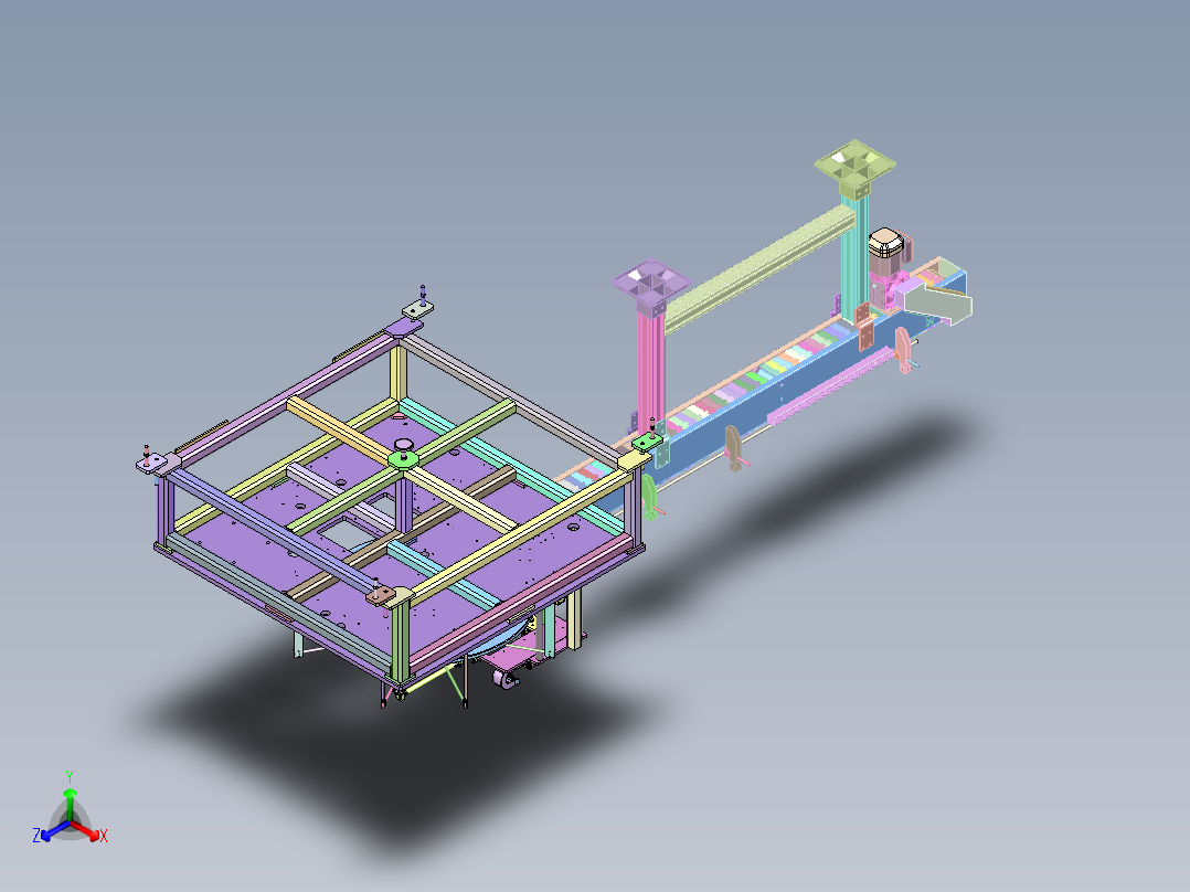 ZZ-160 厨具配件自动装配转台正等轴测图