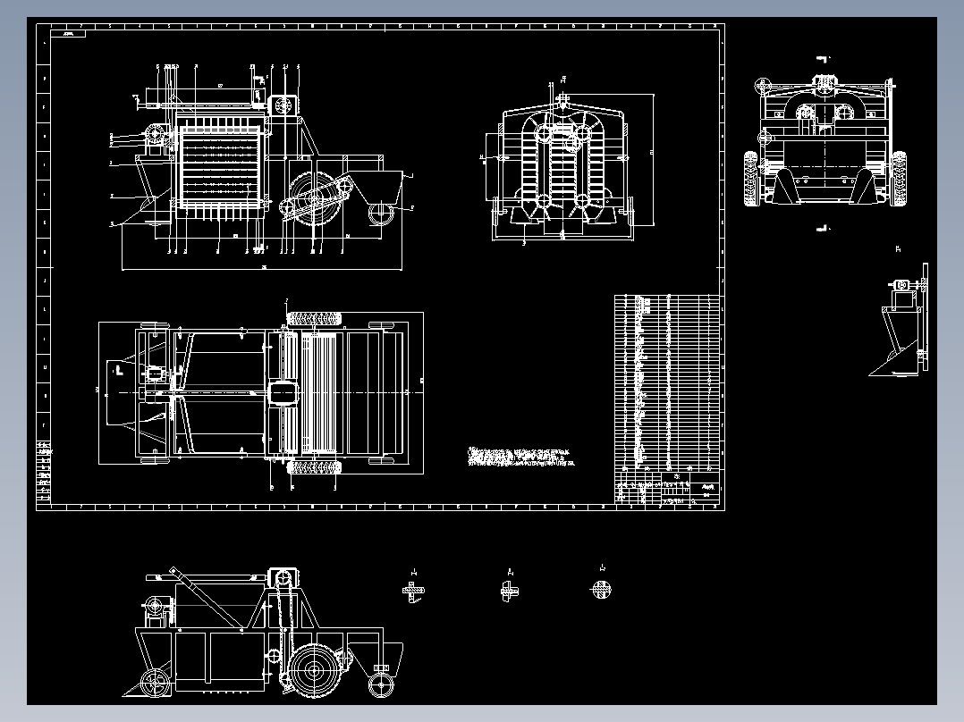 辣椒收获机图纸
