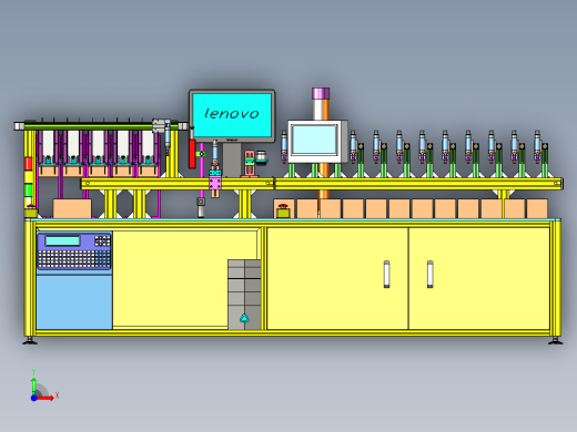 纸袋分页包装一体机（纸袋包装类产品分拣包装一体设备）前视缩略图