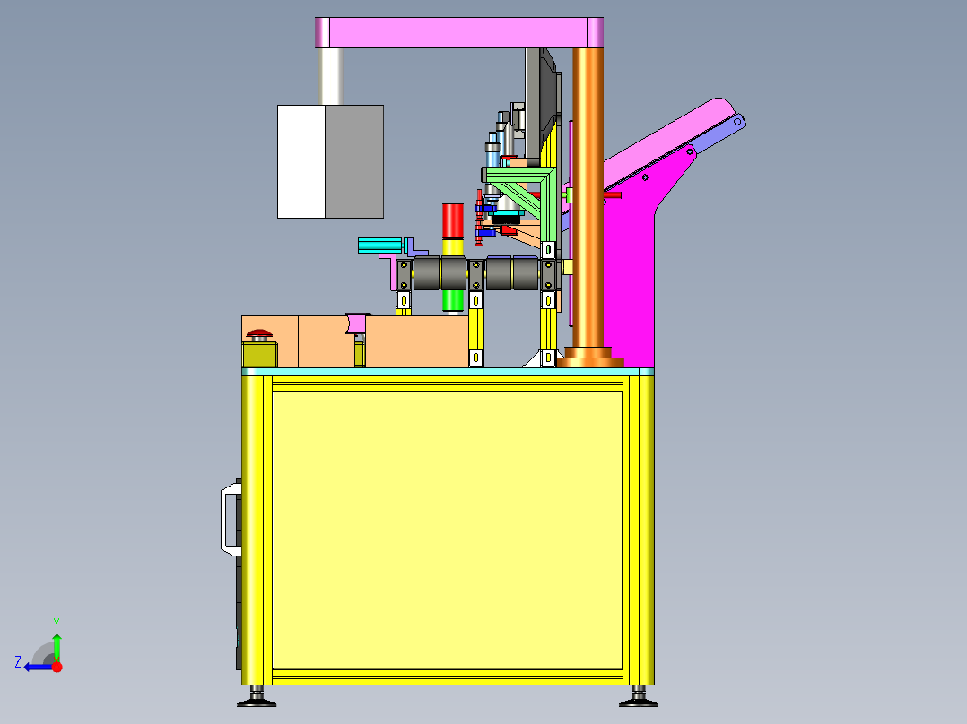 纸袋分页包装一体机（纸袋包装类产品分拣包装一体设备）右视图
