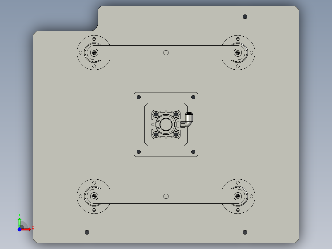 TBJ-顶升夹紧组前视图