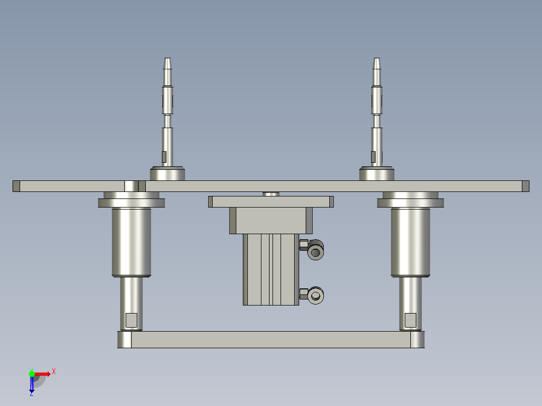 TBJ-顶升夹紧组俯视图
