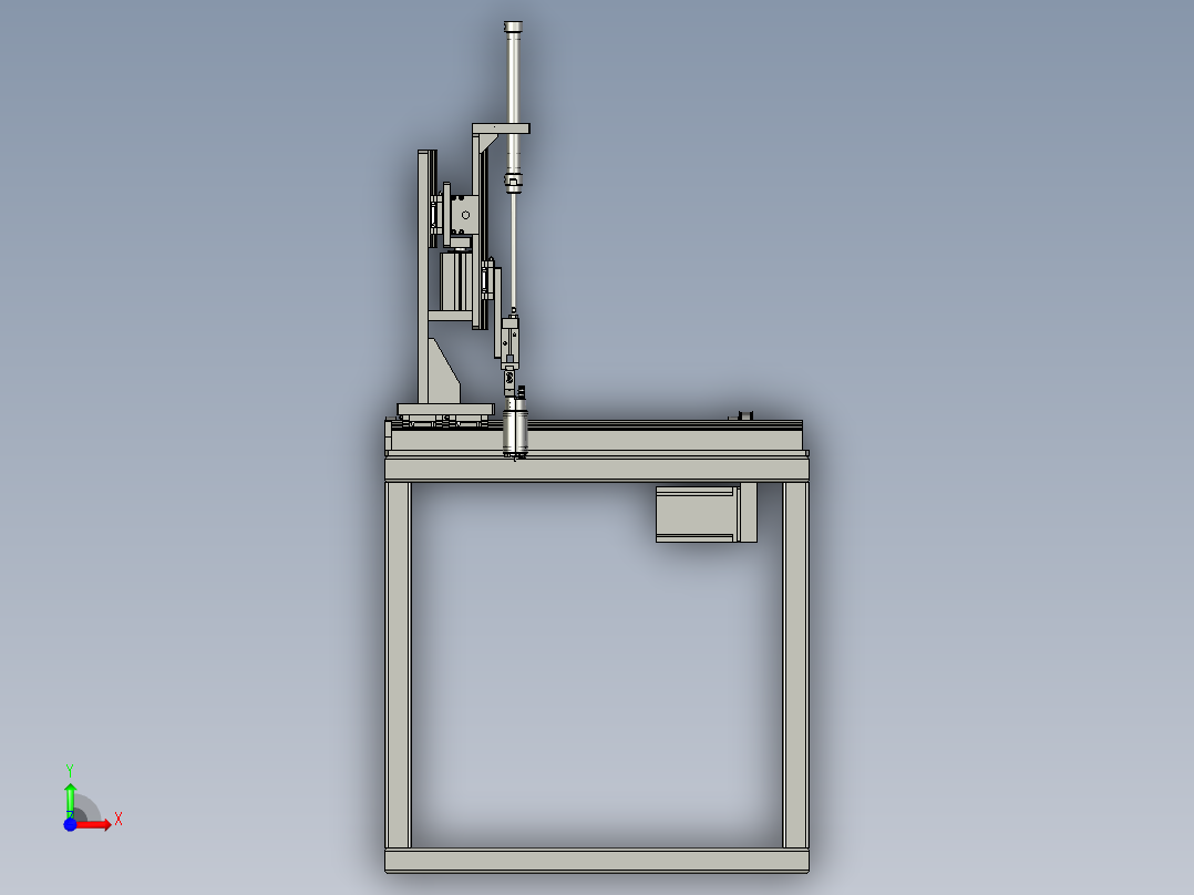 泵用半自动抓取机械手前视图