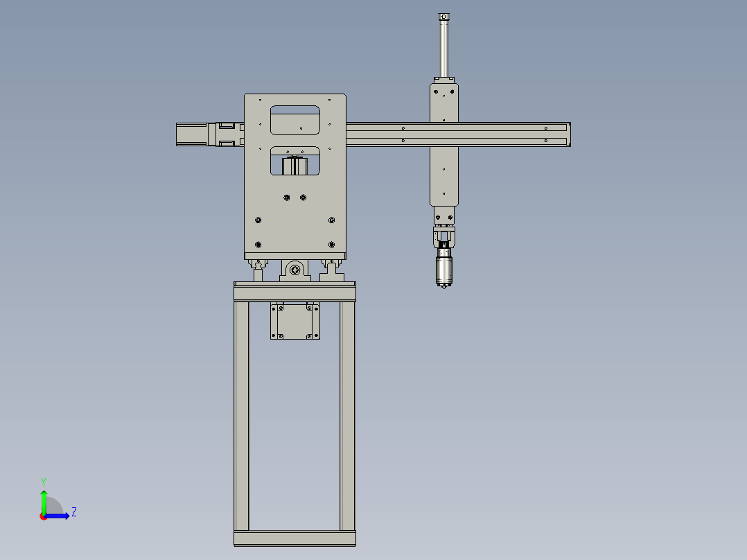 泵用半自动抓取机械手左视图