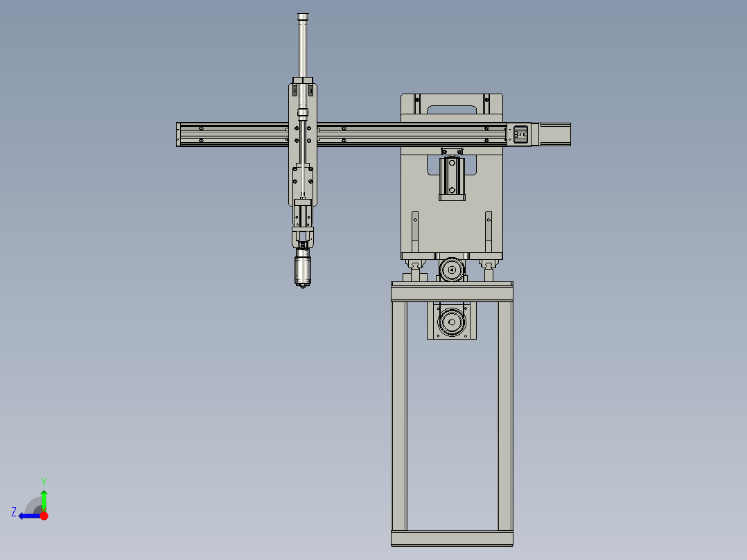 泵用半自动抓取机械手右视图