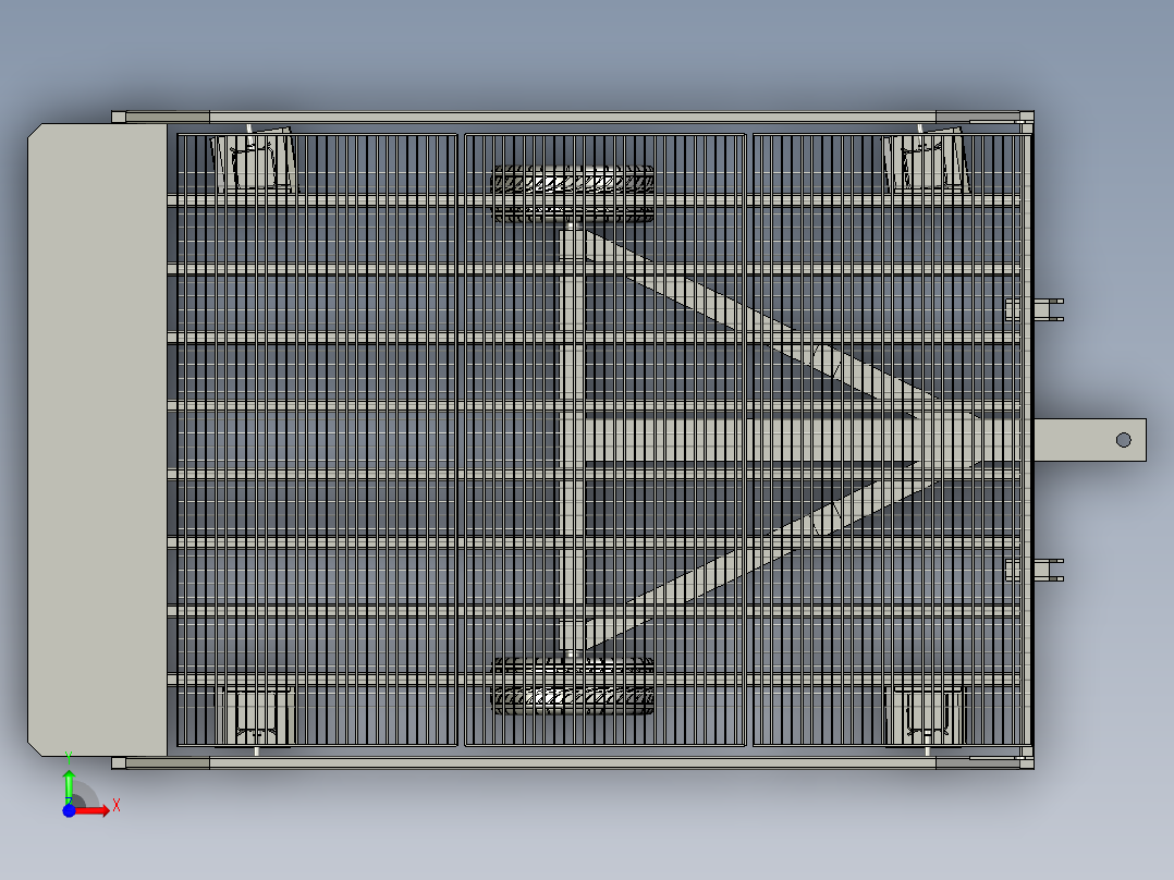 折叠式登车桥前视图
