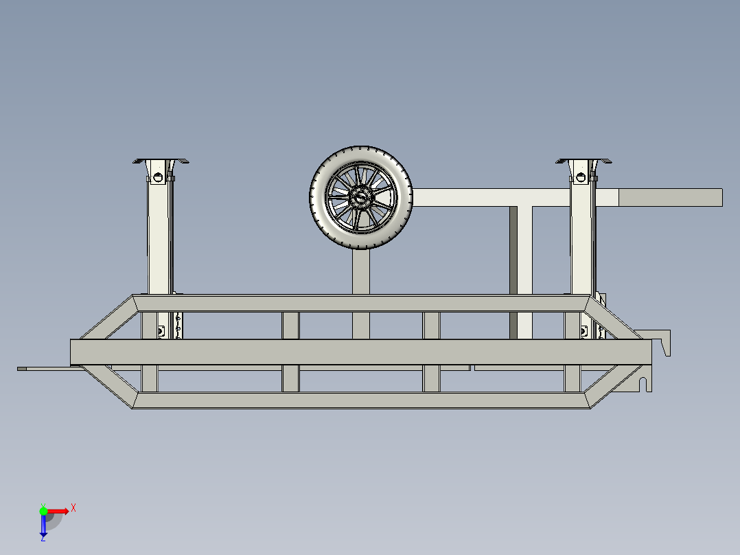 折叠式登车桥俯视图