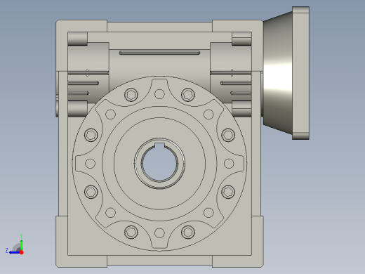 RV75蜗杆减速机+方法兰NMRV075-110右视缩略图
