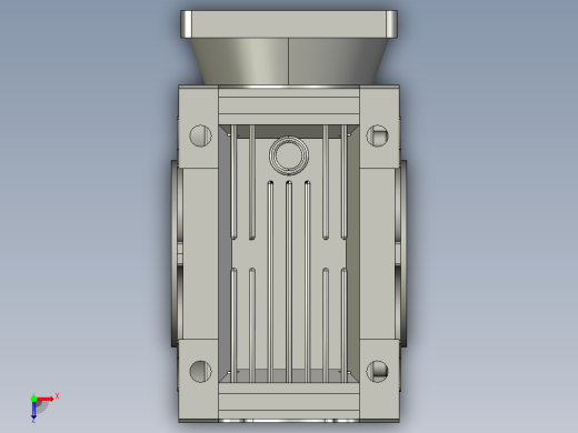 RV75蜗杆减速机+方法兰NMRV075-110俯视缩略图