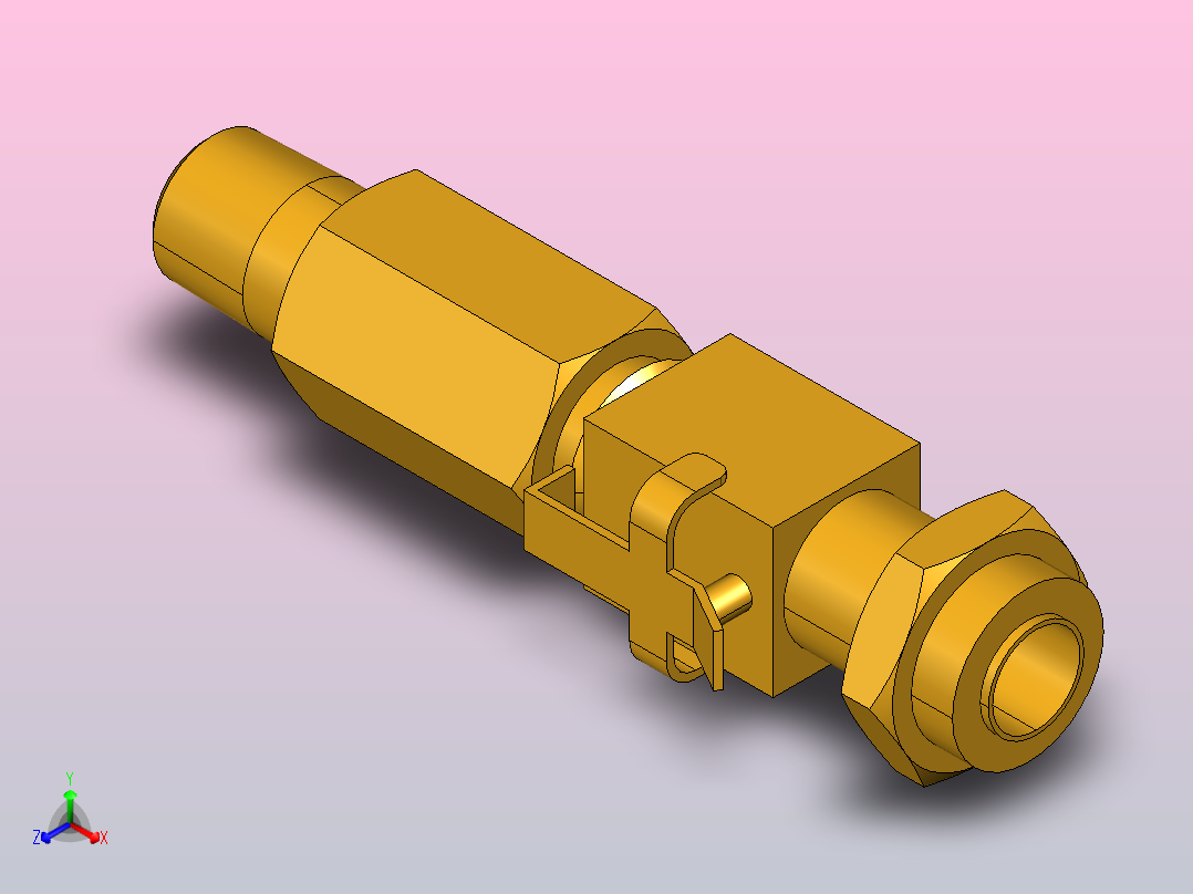 单端切断管接头快速接头398P 4 2主视图