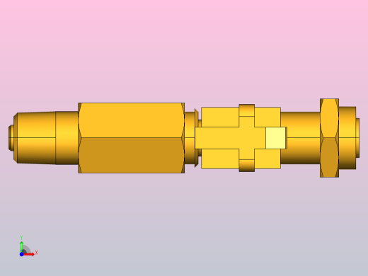 单端切断管接头快速接头398P 4 2前视缩略图