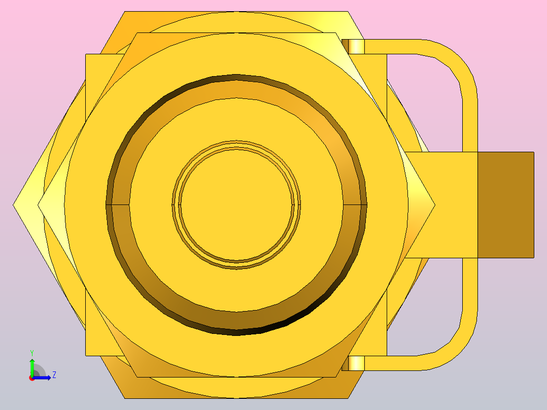 单端切断管接头快速接头398P 4 2左视图