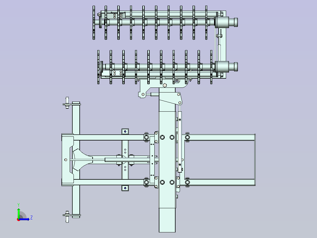 葡萄藤预修剪机左视图