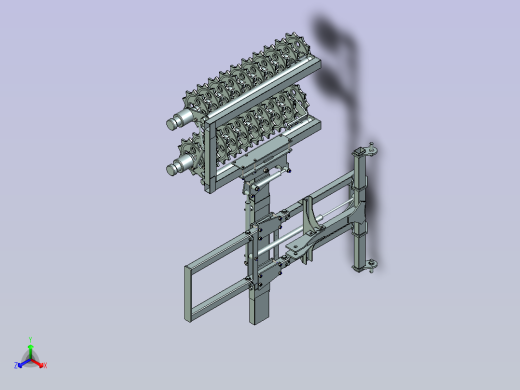 葡萄藤预修剪机正等轴测缩略图
