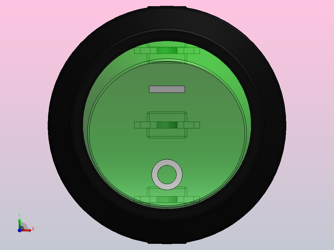 开关断路器前视图