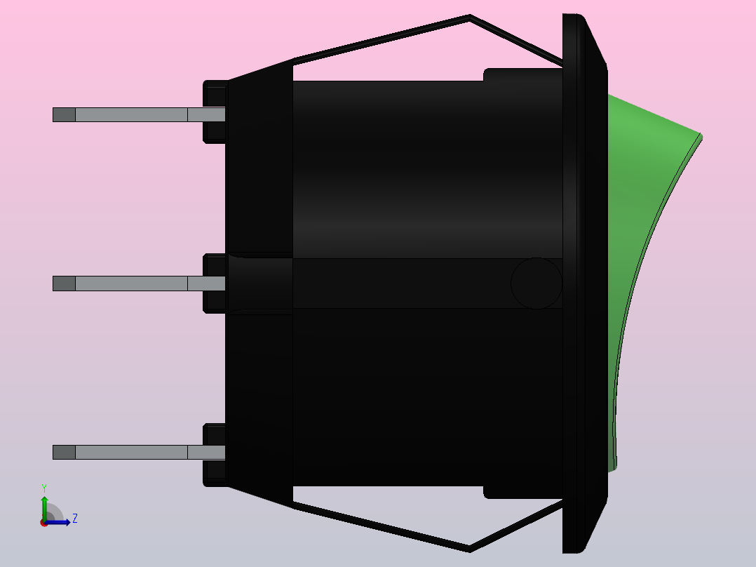 开关断路器左视图
