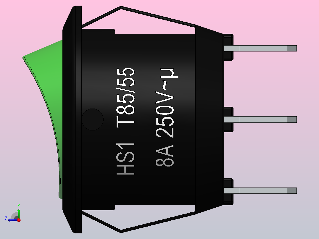 开关断路器右视图