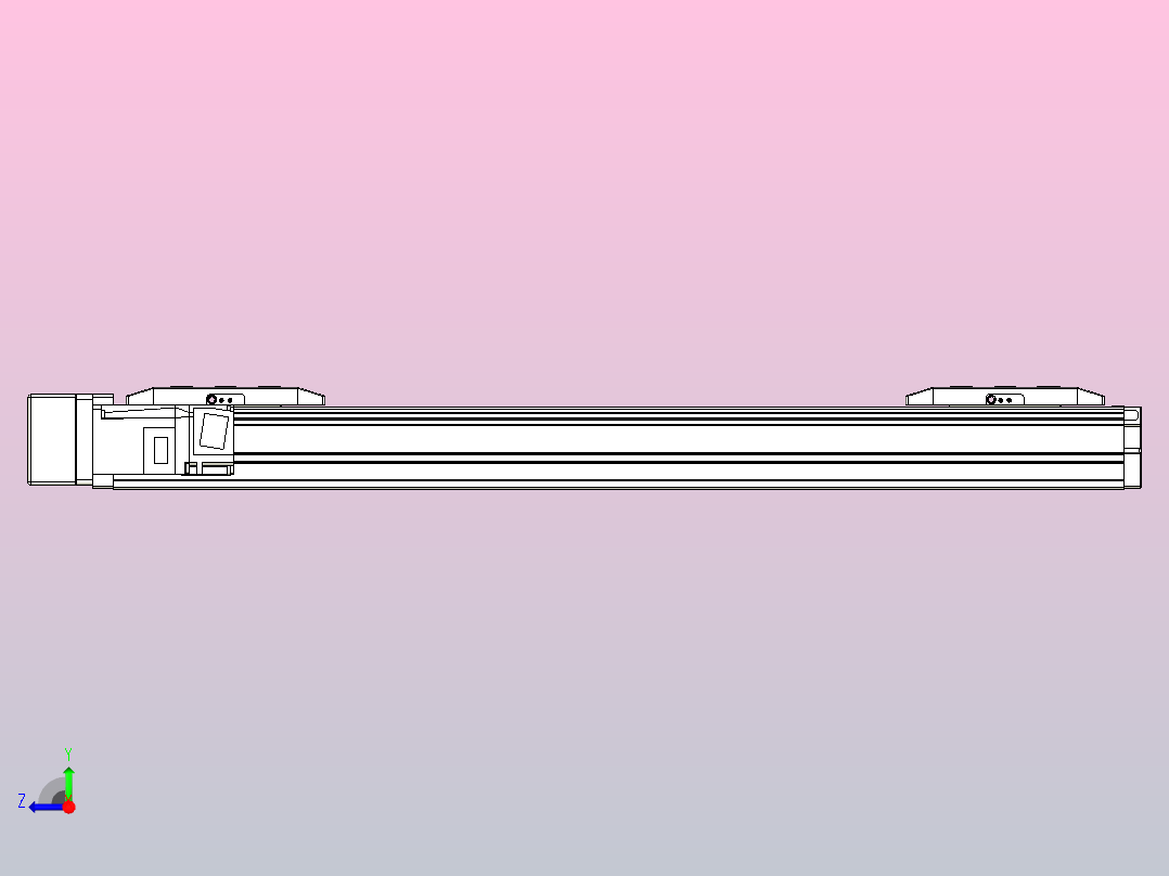 滚珠丝杠线性轴TPA-GCRS-50-1205C-L150-ML-M10-N3右视图
