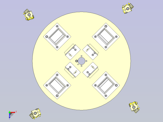 一款翻转物的工件检出3D图模型俯视缩略图