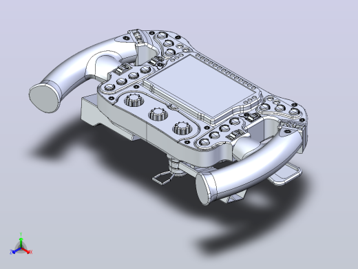 梅赛德斯f1方向盘的3D模型