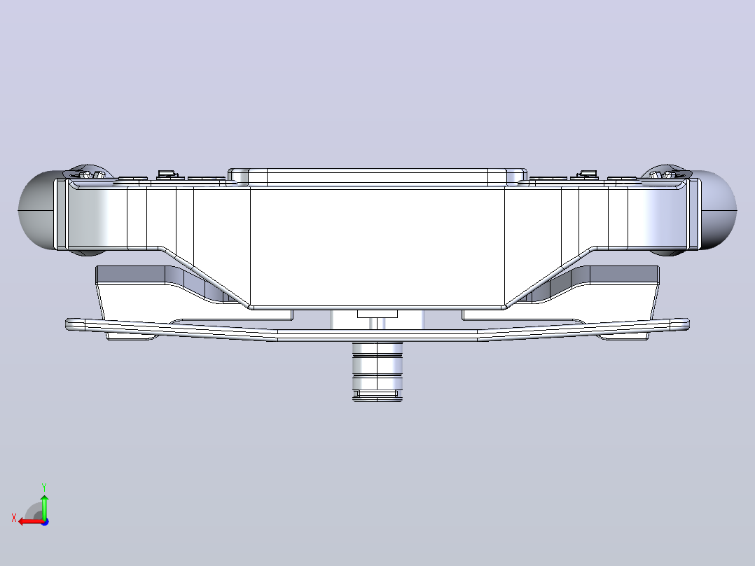 梅赛德斯f1方向盘的3D模型后视图