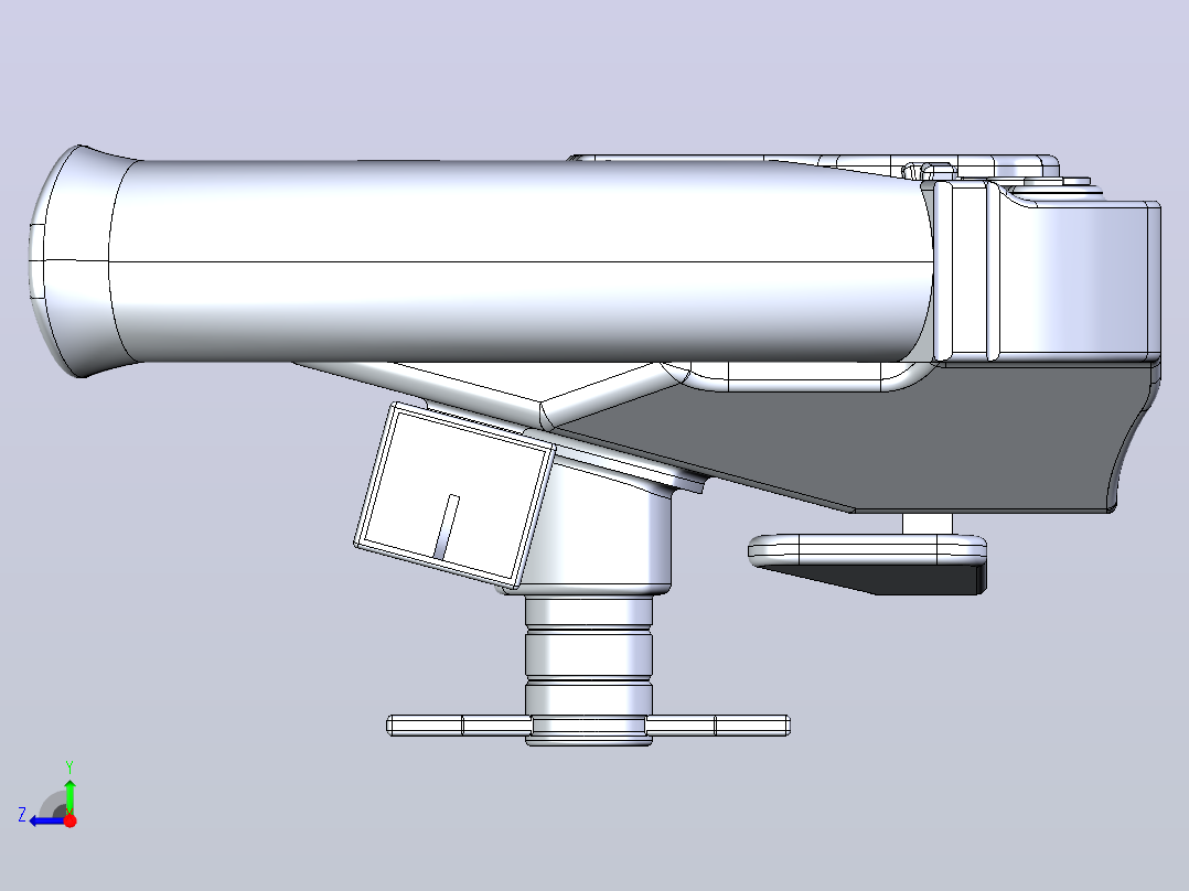 梅赛德斯f1方向盘的3D模型右视图
