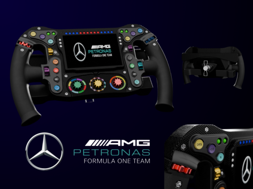 梅赛德斯f1方向盘的3D模型缩略图