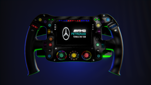 梅赛德斯f1方向盘的3D模型缩略图