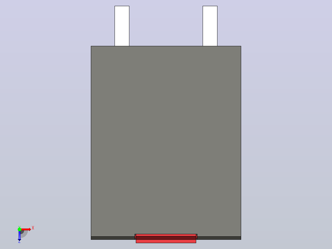 菲尼克斯通用继电器REL-IR-BL_L-230AC_2X21俯视图