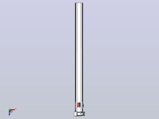 皮带直线轴半封闭可选导轨TPA-HNB-120D-110-L1400-LU-Y-P40-N3俯视缩略图