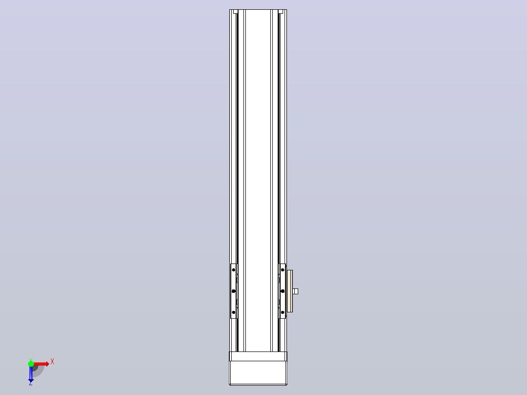 日规模组半封闭丝杆TPA-HNR-65S-1610C-L250-MP-C-P20-N3俯视图
