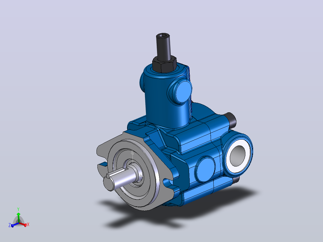 液压元件，电磁阀，泵，阀Continental Hydraulics-PVR6 WITH CODE1主视图