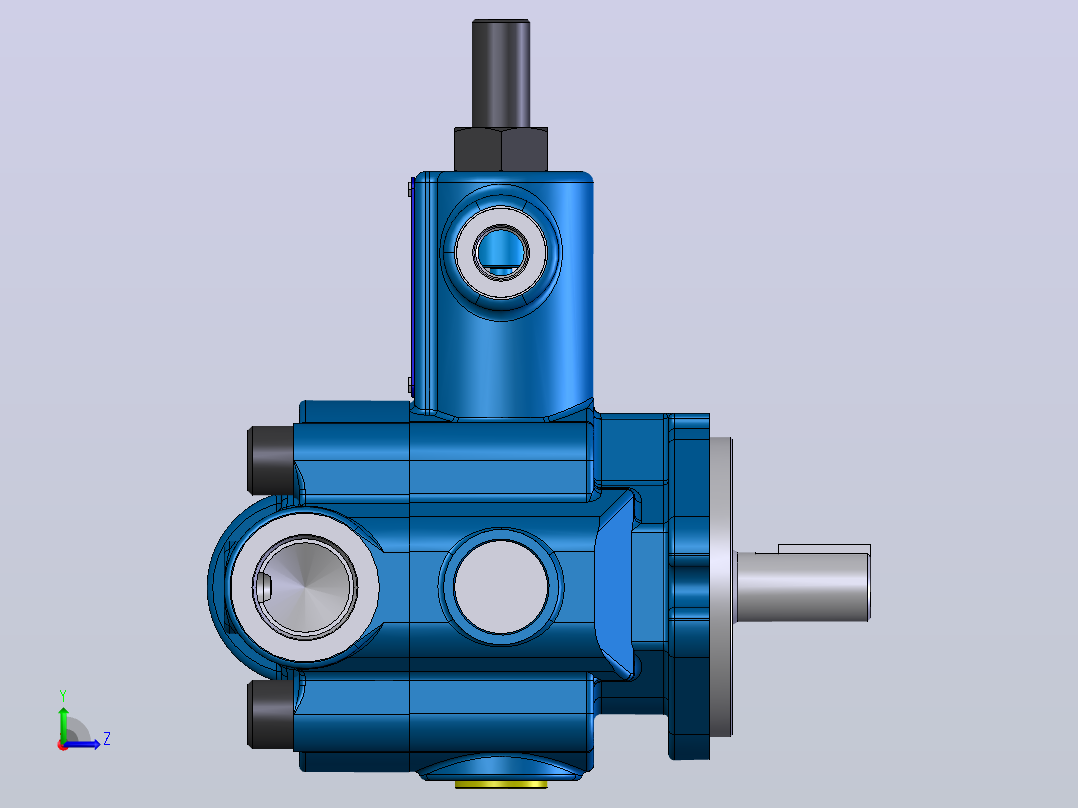 液压元件，电磁阀，泵，阀Continental Hydraulics-PVR6 WITH CODE1左视图
